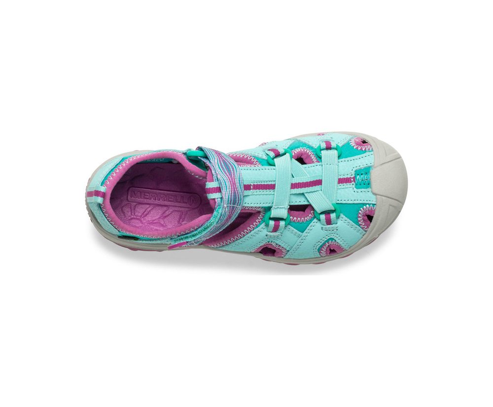 Merrell Sandals Turquoise/Purple - Hydro Moc - Kids 31PEQCFYW